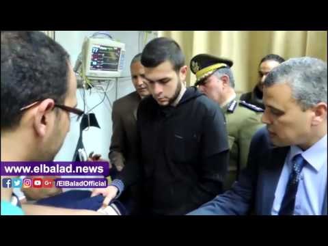 صدى البلد | مدير أمن سوهاج يطمئن علي المصابين في انقلاب سيارة شرطة بقرية اللابيش