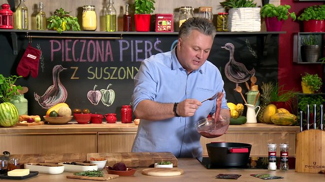 Pieczona pierś gęsi z suszonymi owocami - Doradca Smaku - Sezon 10 Odcinek 4