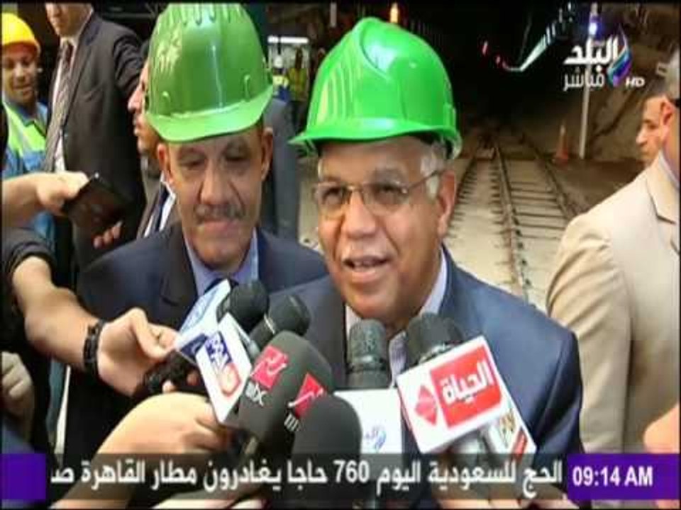 جولة لوزير النقل لمتابعة أعمال تنفيذ المرحلة الرابعة للخط الثالث للمترو | صباح البلد