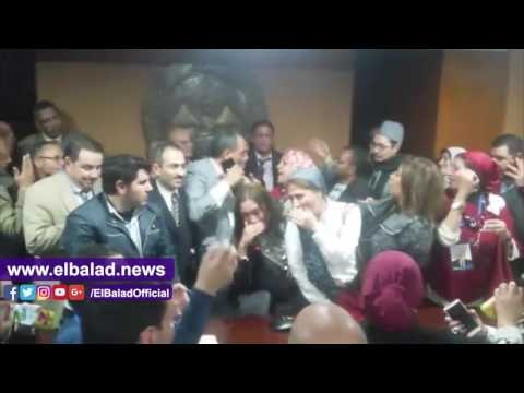 صدى البلد | زغاريد وهتافات «النقيب أهو» لعبد المحسن سلامة من داخل قاعة هيكل بالأهرام