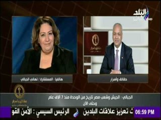 حقائق وأسرار - تهانى الجبالى : " المتطاولين على مصر وجيشها كلاب "