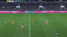 Ajorque goal Strasbourg vs Lyon 1-2