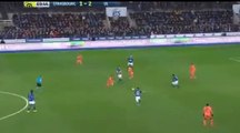 Ludovic Ajorque goal Strasbourg vs Lyon 2-2