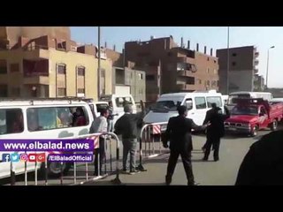 صدى البلد |مدير أمن الجيزة يتفقد كمين صفط اللبن وكلاب بوليسية لفحص السيارات
