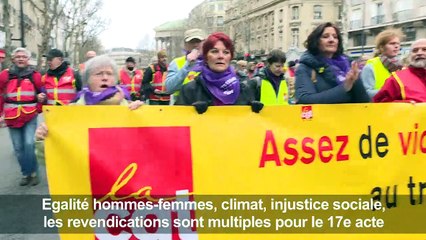 "Gilets jaunes": défilé aux revendications multiples à Paris