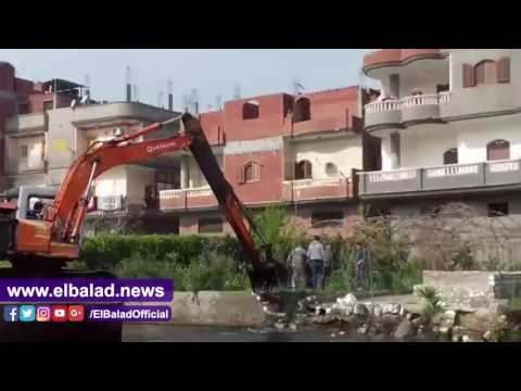 صدى البلد | إزالة تعديات على حرم النيل وبحيرة البرلس بكفر الشيخ