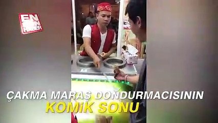 Çakma Maraş dondurmacısının komik sonu