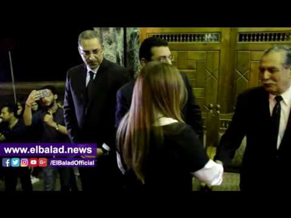 صدى البلد | خالد النبوي وليلي علوي في عزاء الناقد الكبير سمير فريد