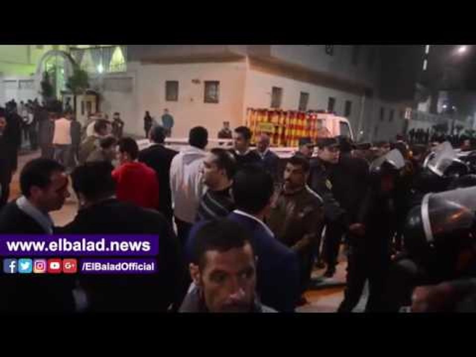 صدى البلد | بدء مراسم تشييع جنازة شهداء كنيسة مارجرجس في طنطا