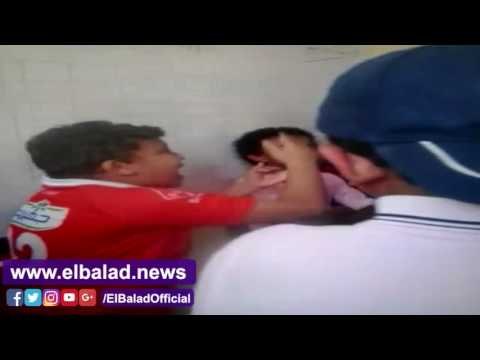 صدى البلد | مدرس يضرب تلميذ ابتدائي بوحشية بسبب كراسة الهندسة