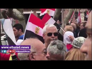 صدى البلد | تظاهرة تأييد أمام البيت الأبيض لدعم جهود الرئيس السيسي