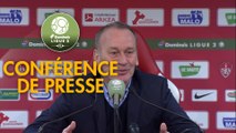 Conférence de presse Stade Brestois 29 - Valenciennes FC (2-5) : Jean-Marc FURLAN (BREST) - Réginald RAY (VAFC) - 2018/2019