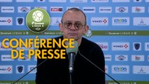 Conférence de presse Paris FC - Chamois Niortais (0-0) : Mecha BAZDAREVIC (PFC) - Pascal PLANCQUE (CNFC) - 2018/2019