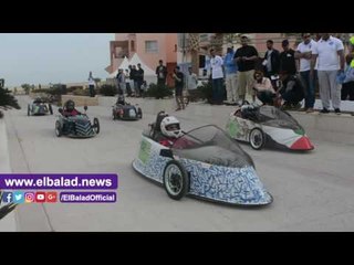 صدى البلد | شاهد.. شباب مصري يبتكر سيارة تعمل بالوقود والكهرباء