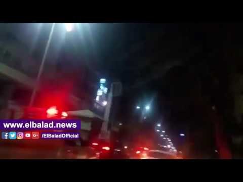 صدى البلد | موكب جنائزي مهيب لشهداء كنيسة مارجرجس بطنطا في حراسة الشرطة