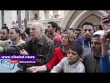 صدى البلد | الانيا بولا يغادر كاتدرائية مارجرجس عقب استقبال جثامين شهداء الحادث الإرهابي
