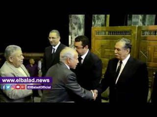 صدى البلد | صلاح دياب وعماد أبو غازي يشاركان العزاء في الناقد الكبير سمير فريد