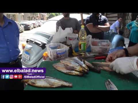 صدى البلد | الفسيخ بـ140 جنيه والملوحة بـ120 والرنجة بـ40.. والتجار: الزبون هيشتري عشان ده موسم