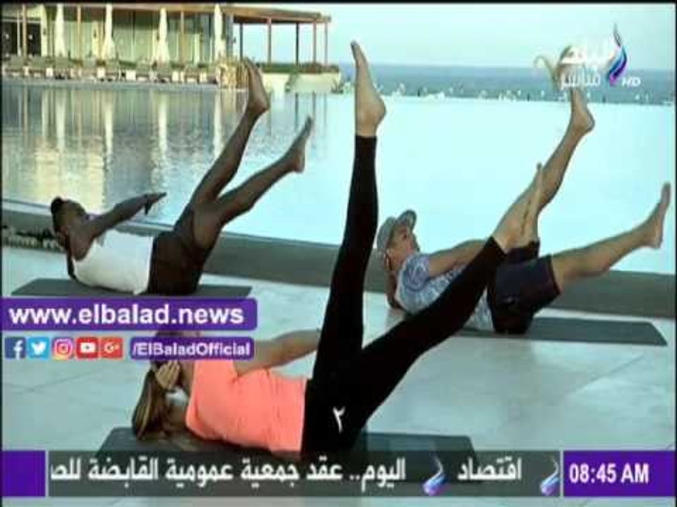 صدى البلد |تمارين رياضية لتقوية عضلات البطن على «صباح البلد»
