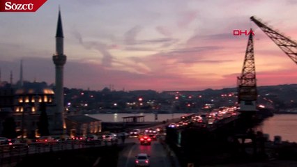 İstanbul'da 'Kızıl' gün batımı