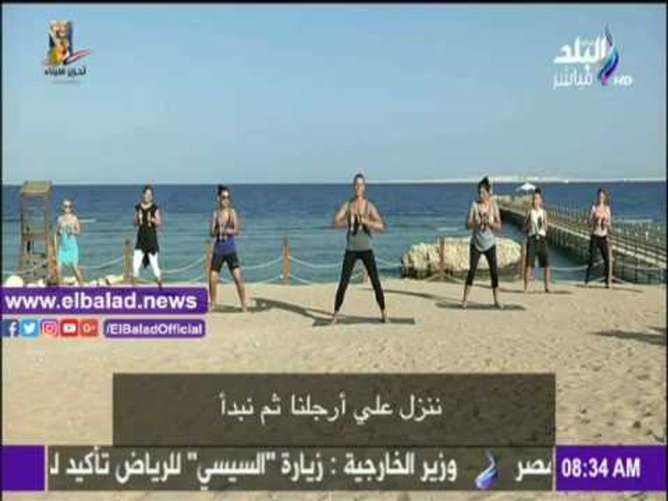 صدى البلد |بعض التدريبات الرياضية لتقوية عضلات الجسم باستخدام الأوزان على «صباح البلد»