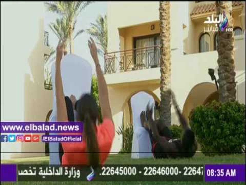 صدى البلد |تمارين رياضية صباحية لتقوية أجسامنا باستخدام الكراسي على «صباح البلد»