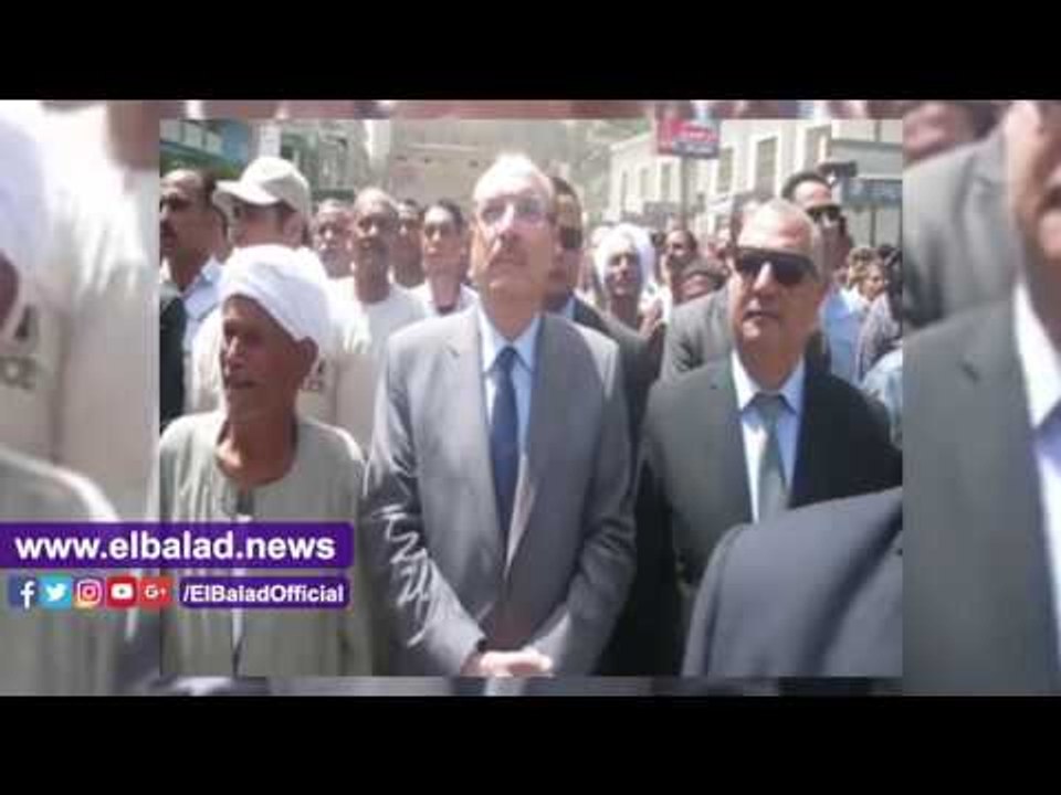 صدى البلد |  تشييع جنازة شهيد الواجب بسانت كاترين من مسجد عمر بن عبد العزيز ببني سويف