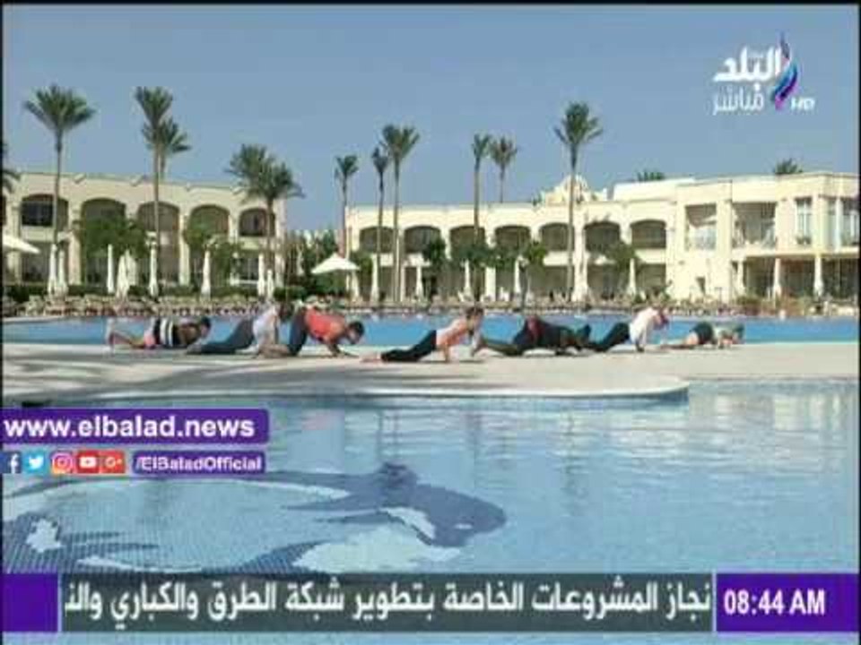 صدى البلد |تمارين رياضية صباحية لشد عضلات الذراعين على «صباح البلد»
