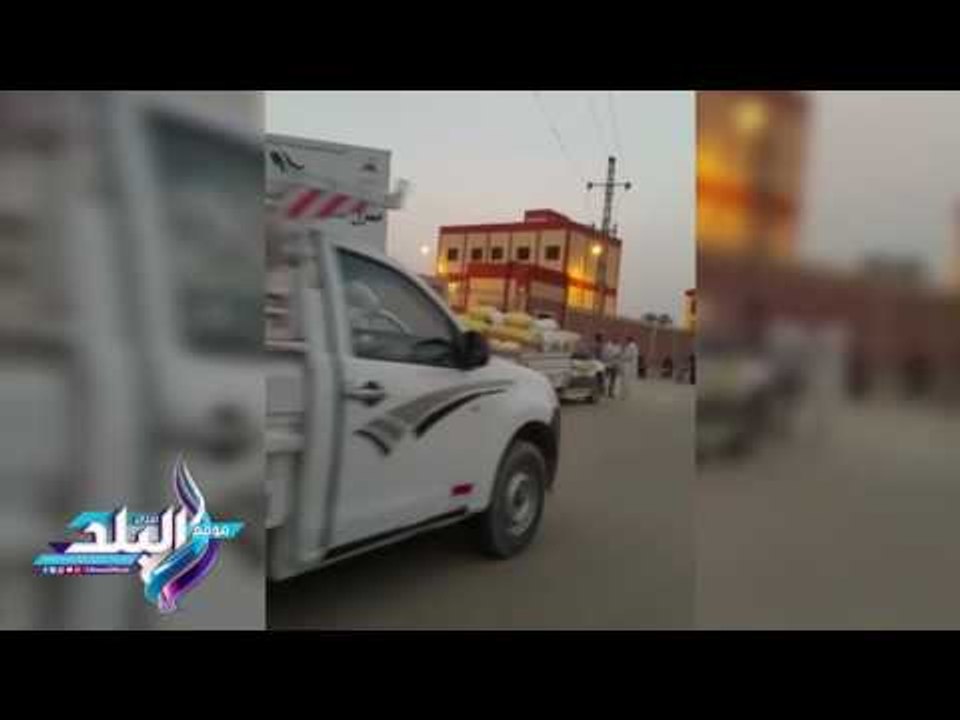 صدى البلد | طوابير سيارات القمح أمام صوامع القرين بالشرقية