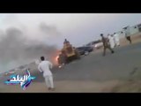 صدى البلد | شجاعة مصري بالسعودية يقتحم النار لمنع انفجار محطة بترول