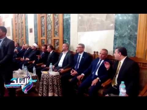 صدى البلد | أحمد موسى وأسامة هيكل في عزاء شقيقة نقيب الصحفيين