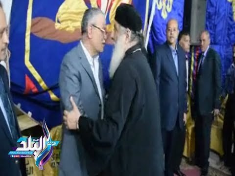 صدى البلد | محافظ المنيا يقدم واجب العزاء في شهداء الحادث الإرهابي