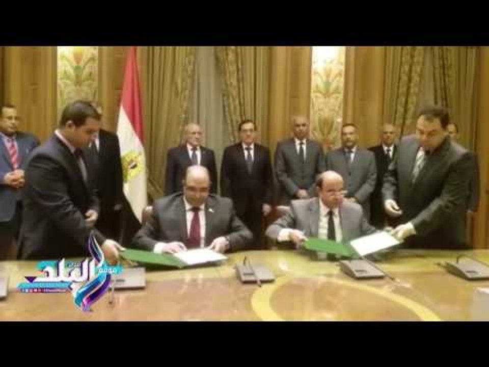 صدى البلد | بروتوكول تعاون بين "الانتاج الحربي" "والبترول " في مجالات التصنيع والتدريب المشترك