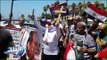 صدى البلد | احتشاد المواطنين أمام القائد إبراهيم بالإسكندرية للاحتفال بذكرى 30 يونيو