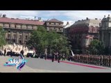 صدى البلد | الرئيس السيسي يضع اكليلا من الزهور على النصب التذكاري بالمجر