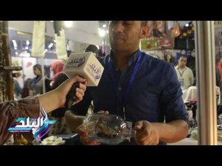 صدى البلد | حرفة ادخال اشكال داخل الزجاج بمعرض صنع في مصر