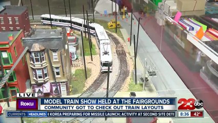 Model train show held at fairgrounds: 3d printed railroad