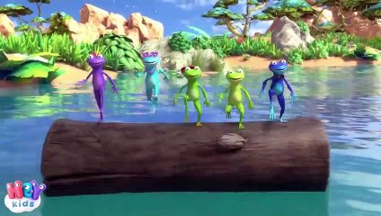 Five Little Speckled Frogs song + more counting nursery rhymes  HeyKids