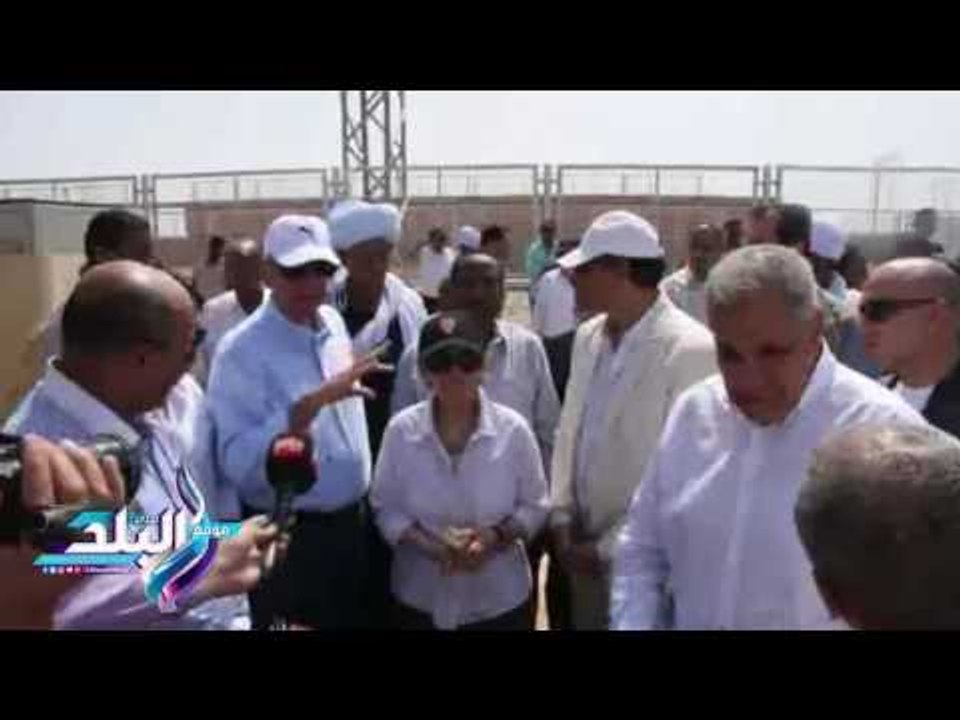صدى البلد |"محلب" يتفقد كوبرى كلابشة الجديد فى...