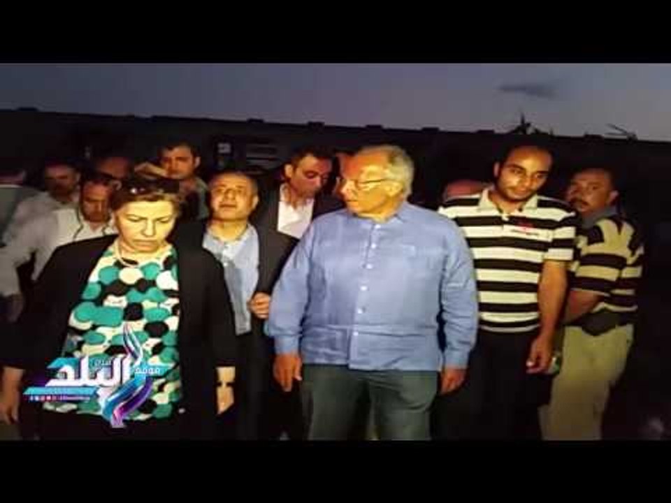 صدى البلد | هشام الشريف يتفقد موقع تصادم قطاري الإسكندرية للوقوف على ملابسات الحادث