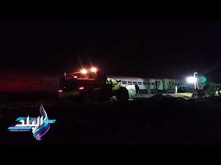 صدى البلد | المقاولون العرب تدفع بمعدات للمساعدة فى رفع حادث قطارى الاسكندرية