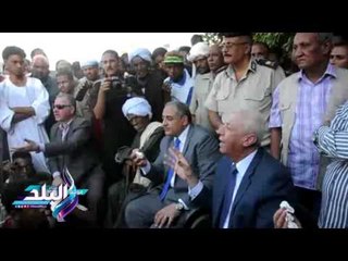 صدى البلد | محافظ أسوان يلتقى بمجموعة من أهالى قرية الجعافرة