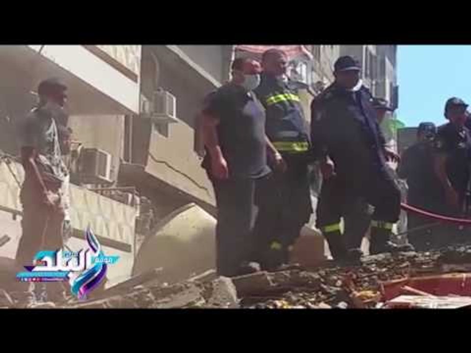 صدى البلد | انتشال جثة شخص اخر فى حادث انهيار  عقار بالمنصورة