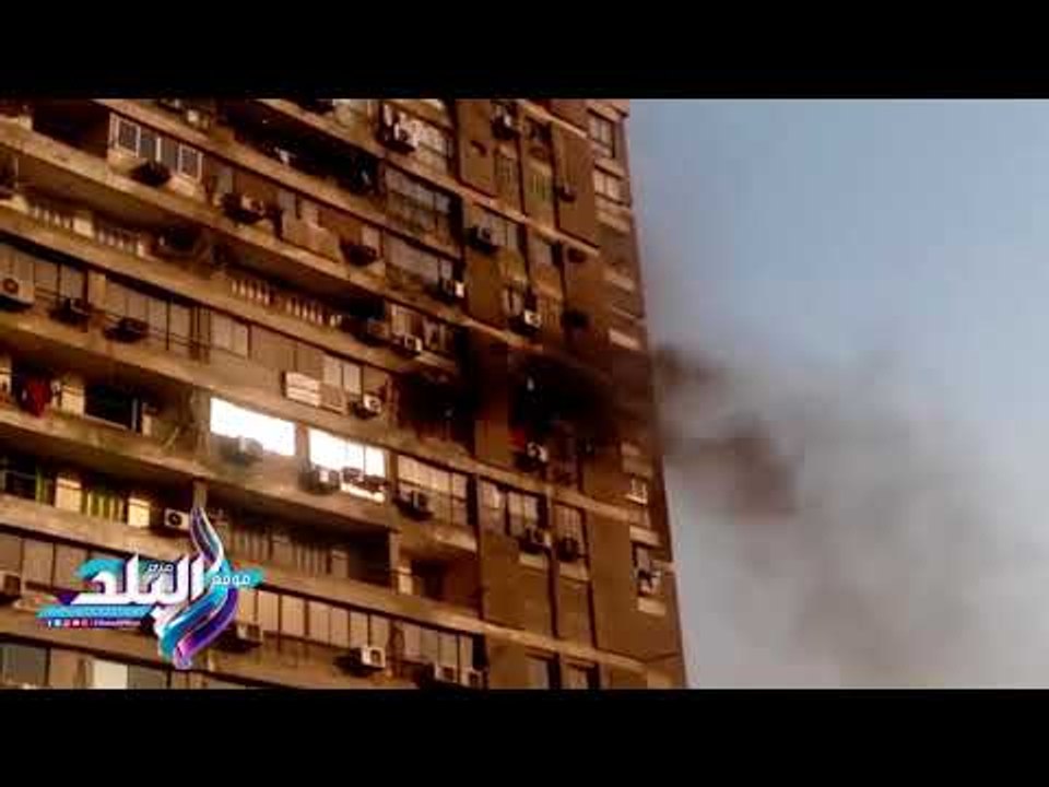 صدى البلد | حريق بمبنى مباحث الآداب بالمهندسين....