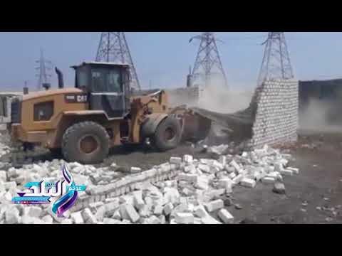 صدى البلد | حملة موسعة لازالة التعديات على الطريق الاقليمى ببنها