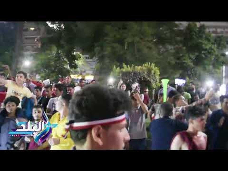 صدى البلد | إطلاق الالعاب النارية وإشعال الشماريخ بجامعة الدول العربية احتفالا بالتأهل لكأس العالم