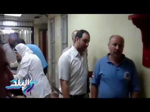 صدى البلد |وكيل وزارة الصحة ببني سويف يتفقد مصابي حادث الأتوبيس بالمستشفى العام