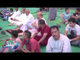 صدى البلد | المصلين يؤدون صلاة العيد في مسجد عمرو بن العاص