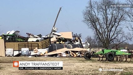 Cleaning up significant damage after severe storm
