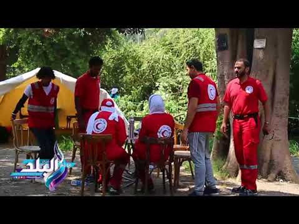 صدى البلد | فرق الهلال الأحمر : تواجد مكثف فى حديقة الحيوان في أولى أيام عيد الأضحى